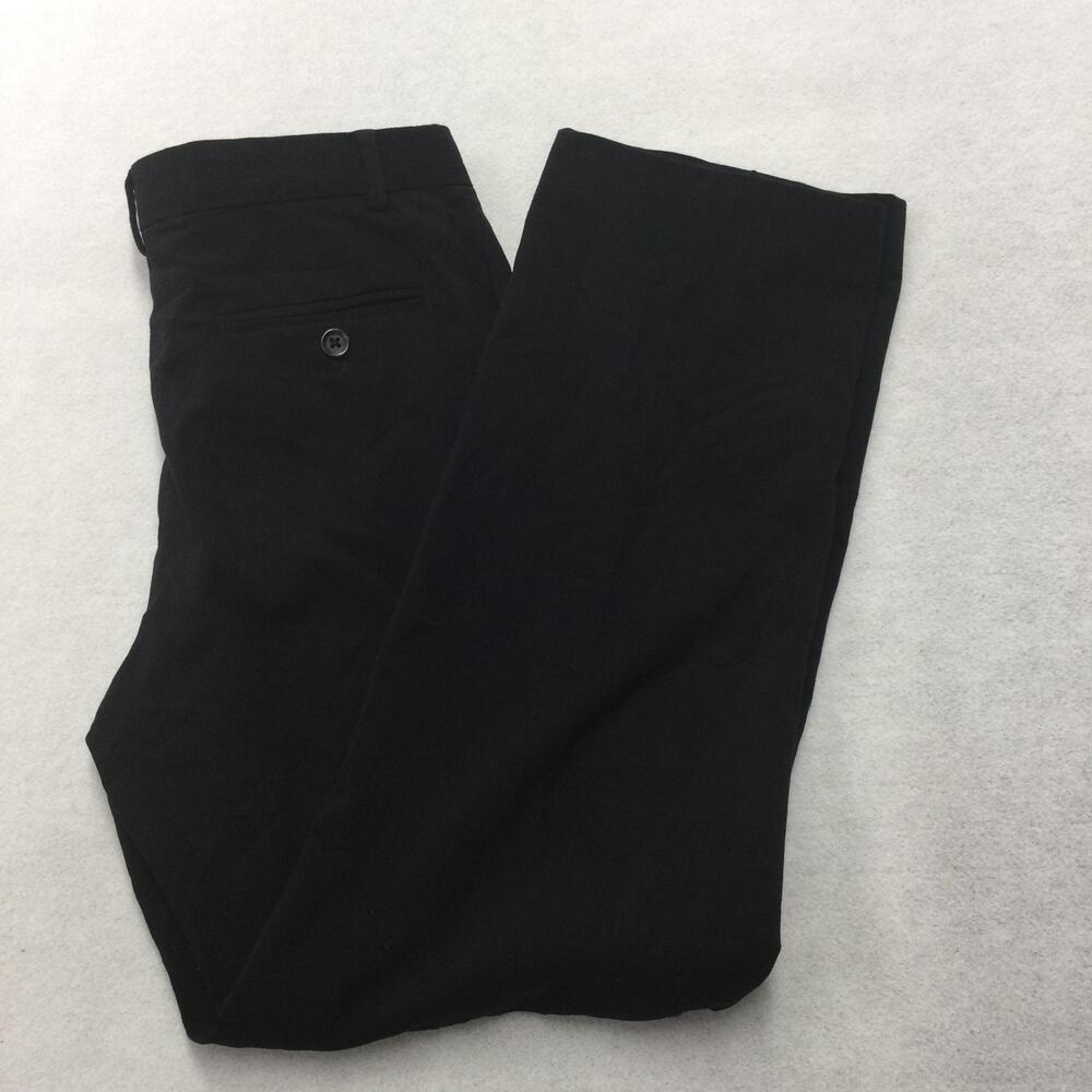 Calvin Klein Dress Pants Womens 14 Black Straight Leg Stretch Twill Workwear